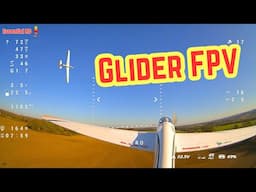 Onboard Glider FPV Flying on a Blue Sky Day !