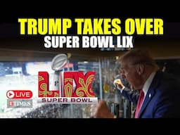 Super Bowl 2025 LIVE: Donald Trump Watches Eagles vs Chiefs in New Orleans | LIVE