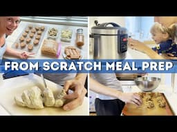 MEAL PREP WITH ME! Homemade Seitan, Breakfasts and Spreads!