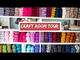 UPDATED CRAFT ROOM TOUR | BOHO INSPIRED | SNOWFLAKE CROCHET