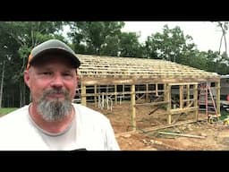 Pole barn house build Day16