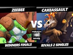 Wrath 2025 WINNERS FINALS - CakeAssault (Forsburn) Vs. ZeeBee (Kragg) Rivals of Aether II - RoA2