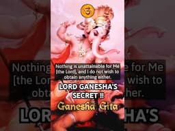 Bhagavan GANESHA Shares The SECRET To RISE BEYOND KARMA || Ganesh Gita