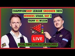 Judd Trump Vs Kyren Wilson LIVE Score UPDATE 2025 Championship League Snooker Winners Stage Day 1