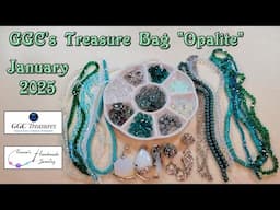 GGC's Treasure Bag | January 2025 | Opalite #ggcbeginningbeaders #treasurebag #beading #diyjewelry