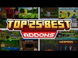 🔥 TOP 25 Best Add-Ons for Minecraft Bedrock Edition | Minecraft Bedrock 1.21.51+