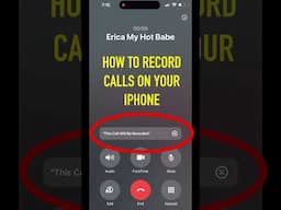 How to #record #calls on your #iphone  (super simple and easy)