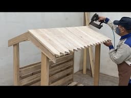 Amazing Woodworking From Old Pallet For Garden Most Worth Watching - Build A Outdoor Covered Chair