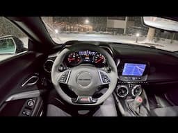 2023 Chevrolet Camaro SS 1 LE - POV Winter Driving Impressions