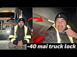 -40 mai Truck Lock ho gya 🥶 | How driver saved his life in Canada ? 684