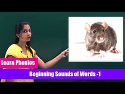 Beginning Sounds of Words -1 | Learn Phonics |  Phonics Video Lessons Part - 14