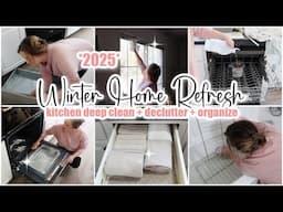 ✨ 2025! EXTREME WINTER DEEP CLEAN WITH ME // refresh + declutter + organize