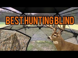 The BEST hunting blind for killing BIG bucks (Tidwe See Thru Blind)