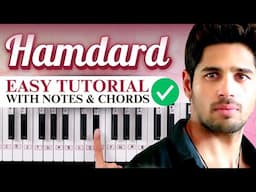 Humdard - Easy Piano Tutorial With Notes & Chords | Learn piano in HINDI | Ek Villain | Arijit Singh