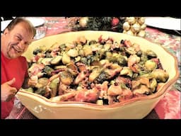 Roasted Brussels Sprouts With Bacon & Balsamic | Ken's Greek Table