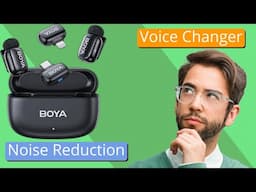 Boya Mini Mic Review: Noise Reduction & Voice Changer! 🎤