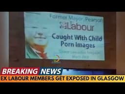 BREAKING NEWS: EX LABOUR MEMBERS GET EXPOSED ON PROJECTOR ON BUSY GLASGOW STREET