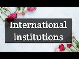 International institutions in kannada|class 10