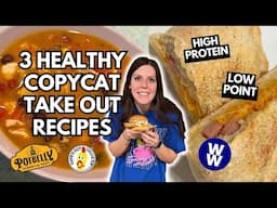 3 HEALTHY COPYCAT TAKE OUT MEALS AT HOME | WW Points | HIGH PROTEIN & low calorie fast food at HOME