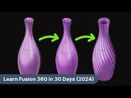 Fusion T-splines are easy! | Day 27 of Learn Fusion 360 in 30 Days - 2024 EDITION