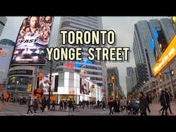 Toronto 🇨🇦 Saturday Yonge Street Downtown Walking Tour Canada 4k