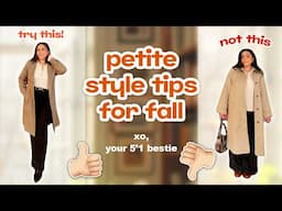 Petite Girl's Guide to Stylish + Cozy Fall Outfits That Actually FIT