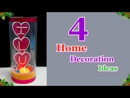 DIY 4 Winter Home decoration ideas from Ordinary material  | Best Out Of Waste winter craft idea