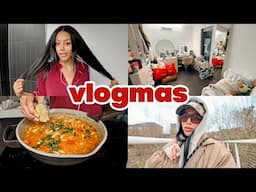 i needed to take care of myself ❤️‍🩹 brazilian blowdry, meal prep + solo walks | vlogmas 9-10