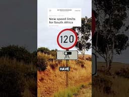 New speed limits in South Africa 😱🇿🇦 #shorts #southafrica