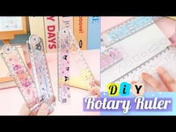 How to make a cute Rotary Ruler _ DIY rotary ruler at home