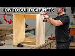 How To Build Cabinets The EASY Way // No Glue, No Pocket Screws!