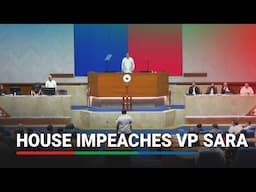 House of Representatives impeaches Vice President Sara Duterte