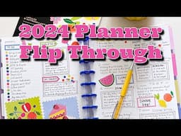 My 2024 Planner Flip Through! Classic Happy Planner Inspiration