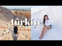 My Solo Trip to TURKEY: Exploring Ephesus, Pamukkale Cotton Castle & Hierapolis! | Turkey Ep2