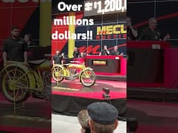 Cyclone sells for over a million dollars!! #vintagemotorcycles #MecumAuctions #classicmotorbike