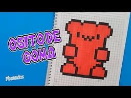 COMO DIBUJAR UN OSITO DE GOMA en PIXEL ART paso a paso - PIXELADOS