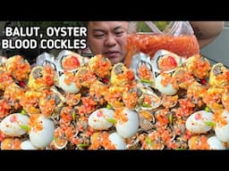 BALUT | OYSTER | BLOOD COCKLES | MUKBANG PHILIPPINES | TOL BULOY MUKBANG