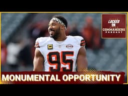 How Commanders Fit Into Browns EDGE Myles Garrett's Trade Request | Josh Harris on Rebrand & Stadium