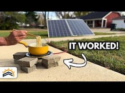 Cooking with Solar | Directly Plugging Panels into Your Stove