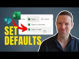 Set SharePoint Defaults for Opening Excel Files