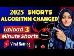 3 Minute Shorts Upload karne Ka Sahi Tarika | How to Upload 3 Minute Shorts On YouTube