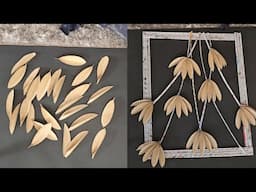 Amazing Home Decoration craft ideas | Waste cardboard using leaf wall decor | DIY Room decor craft