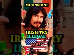 Irish People Try 'Illegal' WEST VIRGINIA MOONSHINE Appalachian Mountains @LeatherJacketGuy #Shorts