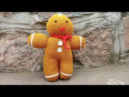 Machine Knit Gingerbread Man