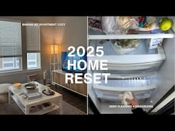 2025 HOME RESET (refreshing my apartment for the new year)