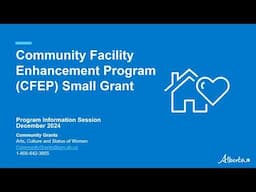 CFEP Small Program Information Session: 2024-25