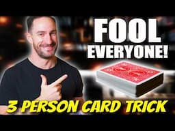 UNBEATABLE  3-Person Card Trick for INSANE Reactions!