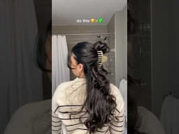 The BEST claw clip hair hack 🥹✨#hair #hairstyle #hairtutorial #clawclips #clawcliphairstyles