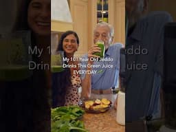 My 101-year old grandpa drinks this Green Juice EVERYDAY! 🌱 Save & share this healthy recipe!