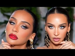 GET READY WITH ME! HOLIDAY GLAM +4 Lip Options